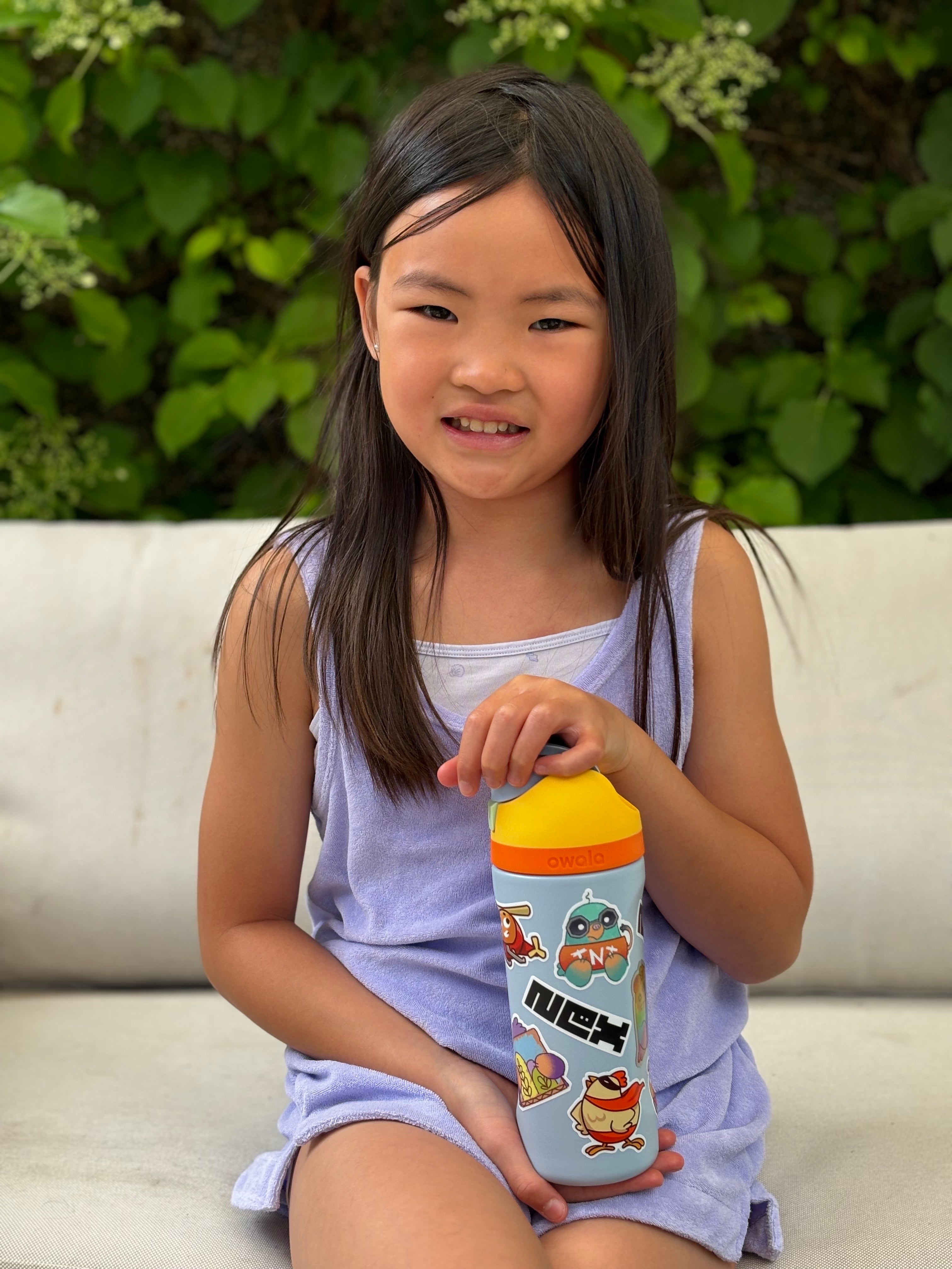 Owala Kids Water Bottle with Nex Playground Sticker Bundle